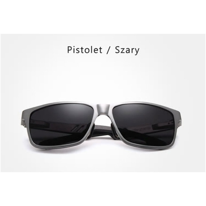 Okulary przeciwsłoneczne Kingseven N7180 szary / czarny UV400 Okulary przeciwsłoneczne Kingseven N7180 szary / czarny UV400