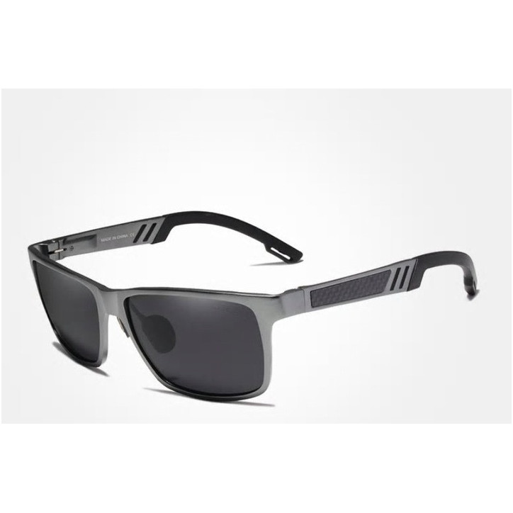 Okulary przeciwsłoneczne Kingseven N7180 szary / czarny UV400 Okulary przeciwsłoneczne Kingseven N7180 szary / czarny UV400