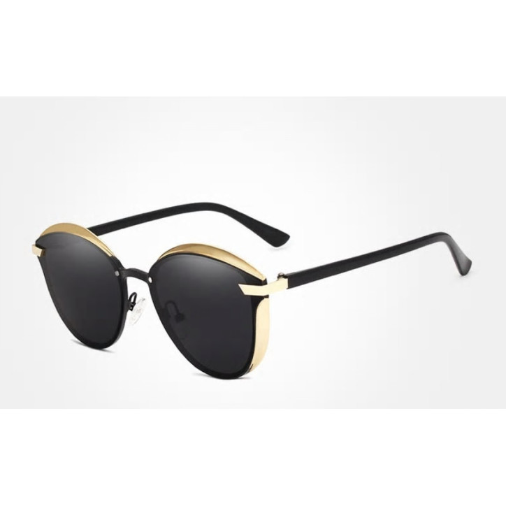 Okulary przeciwsłoneczne Kingseven N7824 złoty / czarny UV400 Okulary przeciwsłoneczne Kingseven N7824 złoty / czarny UV400