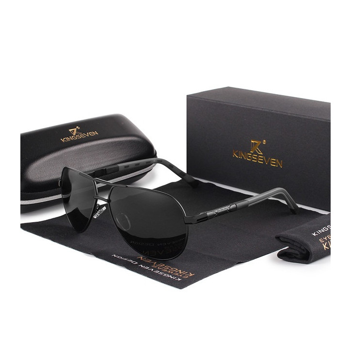 Okulary przeciwsłoneczne Kingseven N725 czarny UV400
