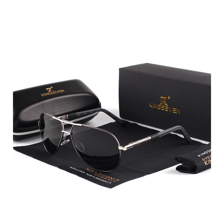 Okulary przeciwsłoneczne Kingseven N725 szary UV400 Okulary przeciwsłoneczne Kingseven N725 szary UV400