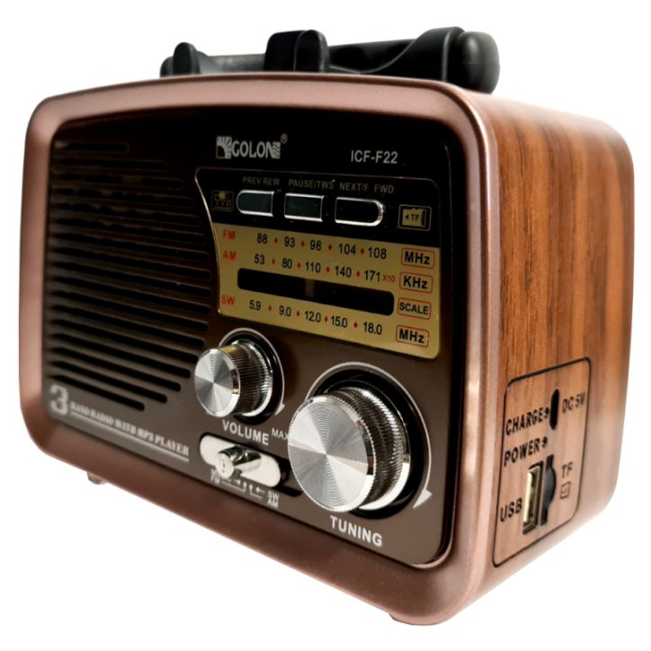 RADIO KUCHENNE FM z rączką Bluetooth sieciowe miedziany RADIO KUCHENNE FM z rączką Bluetooth sieciowe miedziany