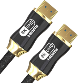 Kabel HDMI Przewód 2.1 Z OPLOTEM 8K 60HZ 48Gbps 2m