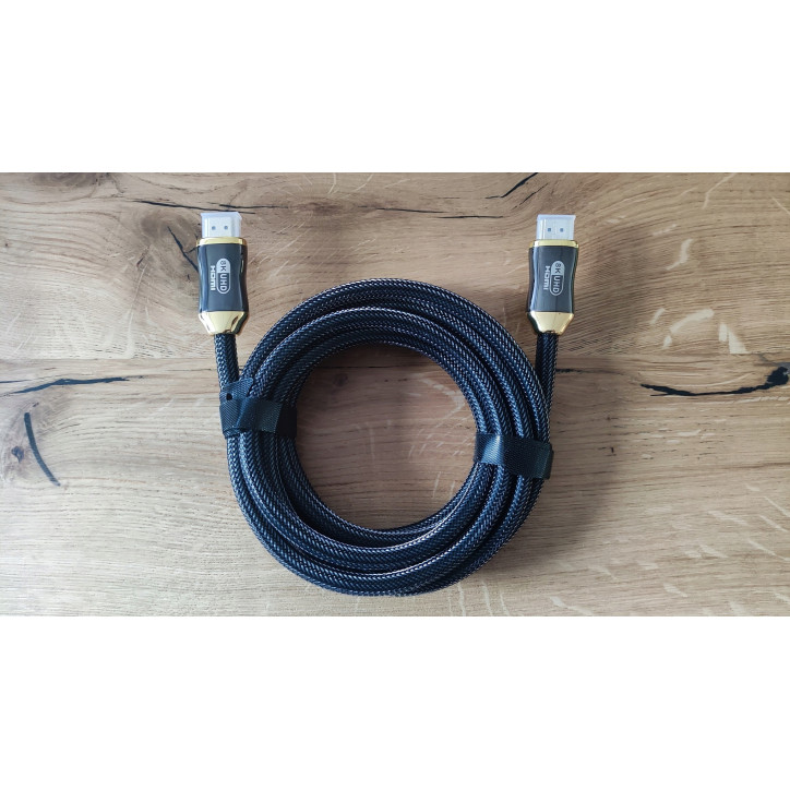 Kabel HDMI Przewód 2.1 Z OPLOTEM 8K 60HZ 48Gbps 3m