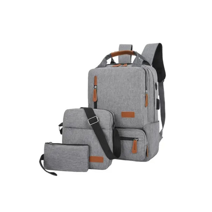 Plecak na laptopa  3w1 15.6 szary