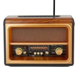 Radio Vintage FM akumulatorowe z Bluetooth USB Solar