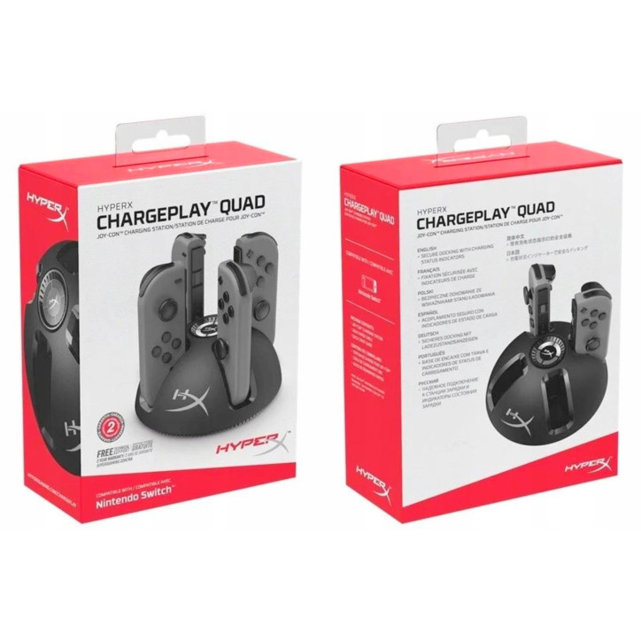 Stacja ładująca dokująca HyperX ChargPlay Quad 4w1 Nintendo Switch LED USB