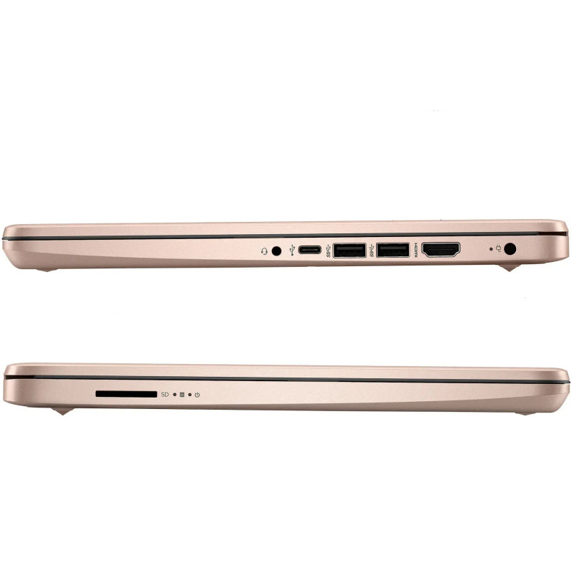 Edukacyjny Różowy WYDAJNY Laptop  na komunię HP 14 N4120 8GB  256 GB CAM ROSE GOLD WIN 11