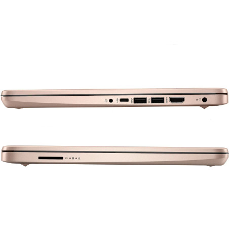 Edukacyjny Różowy WYDAJNY Laptop  na komunię HP 14 N4120 8GB  256 GB CAM ROSE GOLD WIN 11