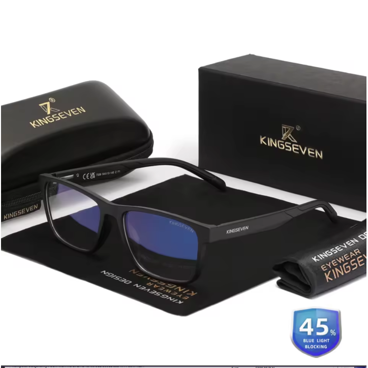OKULARY 7356-F1 DO KOMPUTERA BLOKUJĄCE NIEBIESKIE ŚWIATŁO KINGSEVEN ETUI ANTIBLUE OKULARY 7356-F1 DO KOMPUTERA BLOKUJĄCE NIEBIESKIE ŚWIATŁO KINGSEVEN ETUI ANTIBLUE