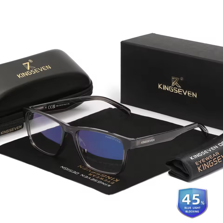 OKULARY 7356-F3 DO KOMPUTERA BLOKUJĄCE NIEBIESKIE ŚWIATŁO KINGSEVEN ETUI ANTIBLUE OKULARY 7356-F3 DO KOMPUTERA BLOKUJĄCE NIEBIESKIE ŚWIATŁO KINGSEVEN ETUI ANTIBLUE