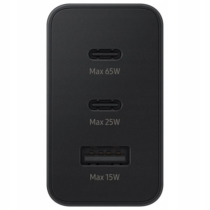ŁADOWARKA SAMSUNG TRIO P-T6530NBEGWW USB-A 2x USB-C 65W CZARNA ŁADOWARKA SAMSUNG TRIO P-T6530NBEGWW USB-A 2x USB-C 65W CZARNA