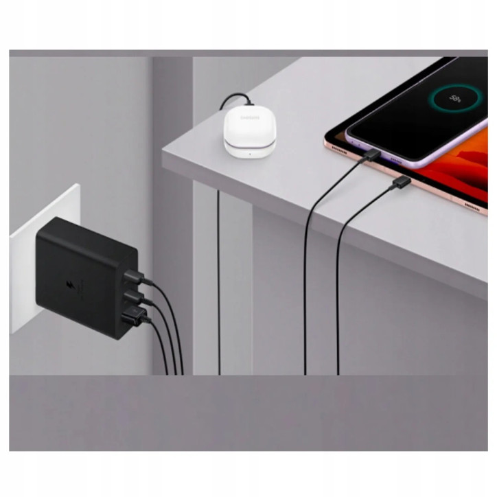 ŁADOWARKA SAMSUNG TRIO P-T6530NBEGWW USB-A 2x USB-C 65W CZARNA ŁADOWARKA SAMSUNG TRIO P-T6530NBEGWW USB-A 2x USB-C 65W CZARNA