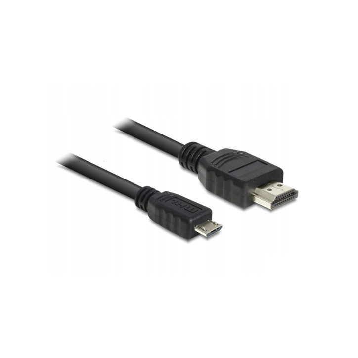 KABEL MHL V2.0 / HDMI V1.4 2M CZARNY DELOCK 83244 KABEL MHL V2.0 / HDMI V1.4 2M CZARNY DELOCK 83244