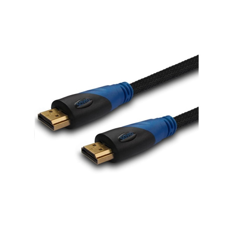 Kabel HDMI (M) 2m, oplot nylonowy, złote końcówki, v1.4 high speed, ethernet/3D CL-48