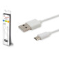 Kabel USB - microUSB typ B Savio 2 m / 2,1A / 480Mb biały Kabel USB - microUSB typ B Savio 2 m / 2,1A / 480Mb biały