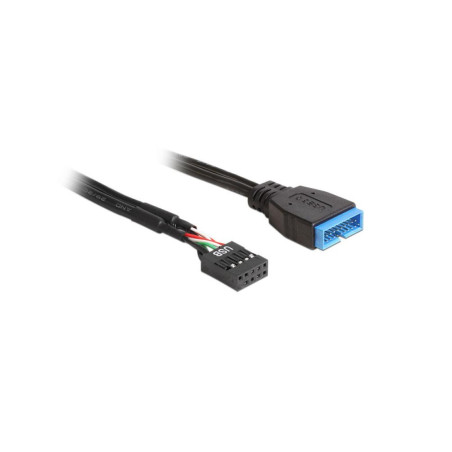 Przedłużacz USB Delock 83281 czarny 0,3 m