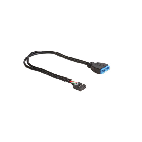 Przedłużacz USB Delock 83281 czarny 0,3 m