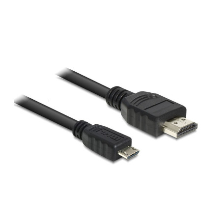 DeLOCK 83295 1m Micro-USB HDMI Czarny adapter kabla wideo