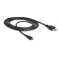 DeLOCK 83295 1m Micro-USB HDMI Czarny adapter kabla wideo DeLOCK 83295 1m Micro-USB HDMI Czarny adapter kabla wideo
