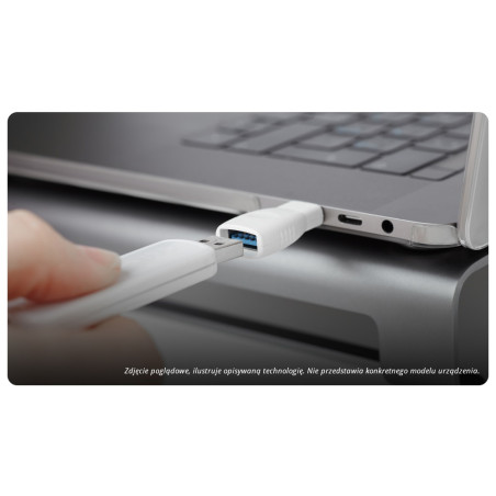 Adapter USB Savio Brak miniUSB - USB Czarny