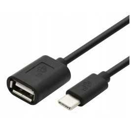 TB Kabel OTG USB AF - USB C 15cm czarny