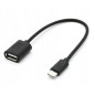 TB Kabel OTG USB AF - USB C 15cm czarny TB Kabel OTG USB AF - USB C 15cm czarny