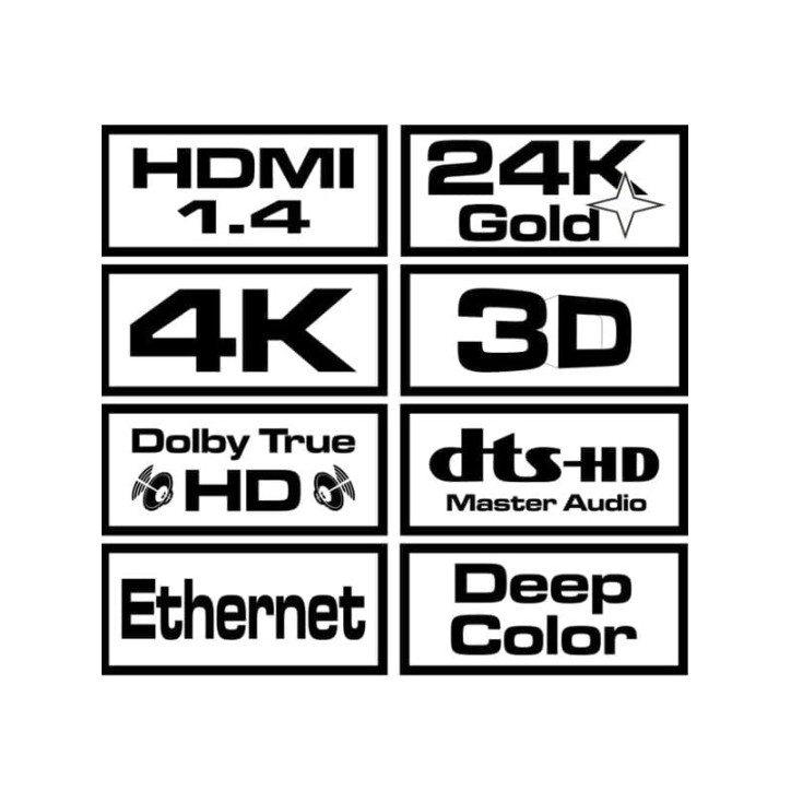 Kabel HDMI (M) 1 m, czarny, CL-37 Kabel HDMI (M) 1 m, czarny, CL-37