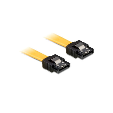 Delock SATA - SATA, 0.5m, Żółty (82809)