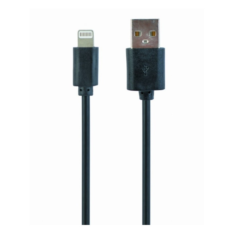 Kabel USB Cablexpert USB-A - Lightning 1 m Czarny