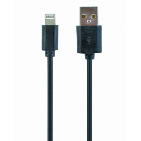 Kabel USB Cablexpert USB-A - Lightning 1 m Czarny