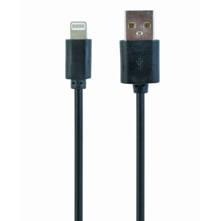 Kabel USB Cablexpert USB-A - Lightning 1 m Czarny