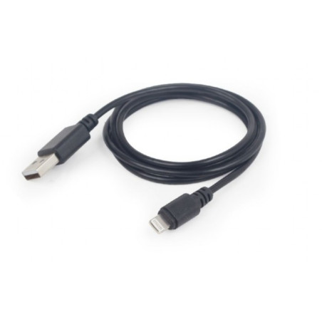 Kabel USB Cablexpert USB-A - Lightning 1 m Czarny