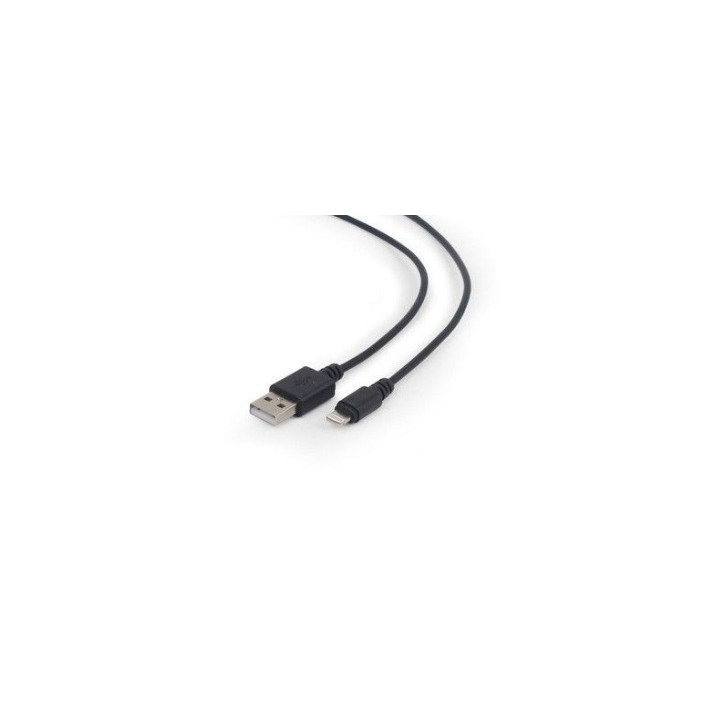 Kabel USB Cablexpert USB-A - Lightning 1 m Czarny