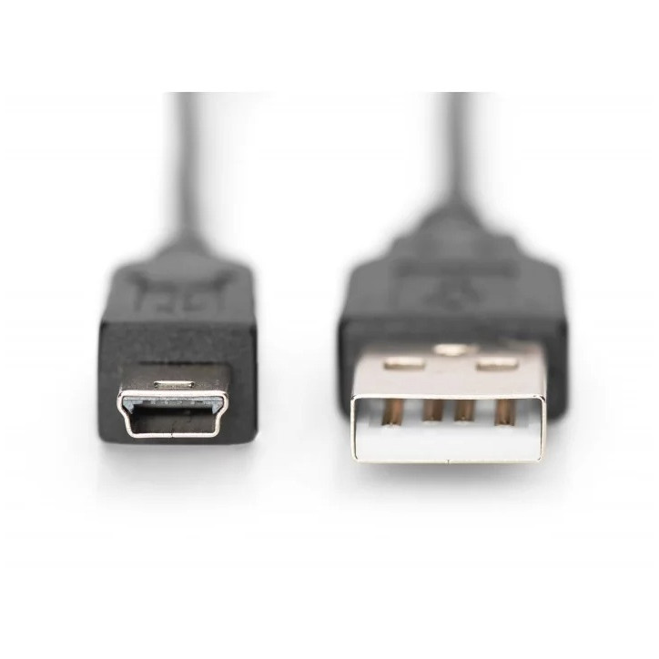 Kabel połączeniowy USB 2.0 Typ USB A/miniUSB B M/M czarny 1,8m Kabel połączeniowy USB 2.0 Typ USB A/miniUSB B M/M czarny 1,8m