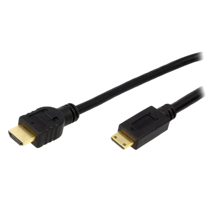 HDMI wtyk mini HDMI wtyk PVC 1,5m czarny HDMI 1.4 HDMI wtyk mini HDMI wtyk PVC 1,5m czarny HDMI 1.4