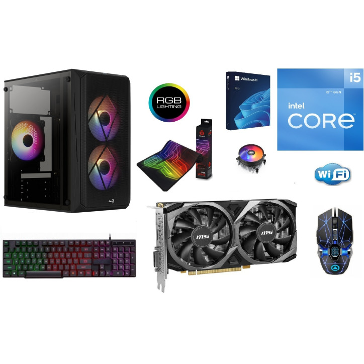 GOTOWY ZESTAW DO GIER: Intel Core i5-12gen, grafika MSI OC RTX3050/8GB, 32GB RAM, 1TB SSD NVME,Windows 11 Pro,karta Wifi GOTOWY ZESTAW DO GIER: Intel Core i5-12gen, grafika MSI OC RTX3050/8GB, 32GB RAM, 1TB SSD NVME,Windows 11 Pro,karta Wifi