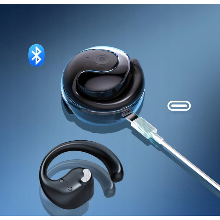 SŁUCHAWKI BEZPRZEWODOWE ZAUSZNE BLUETOOTH 5.3 JM13 SPORTOWE douszne
