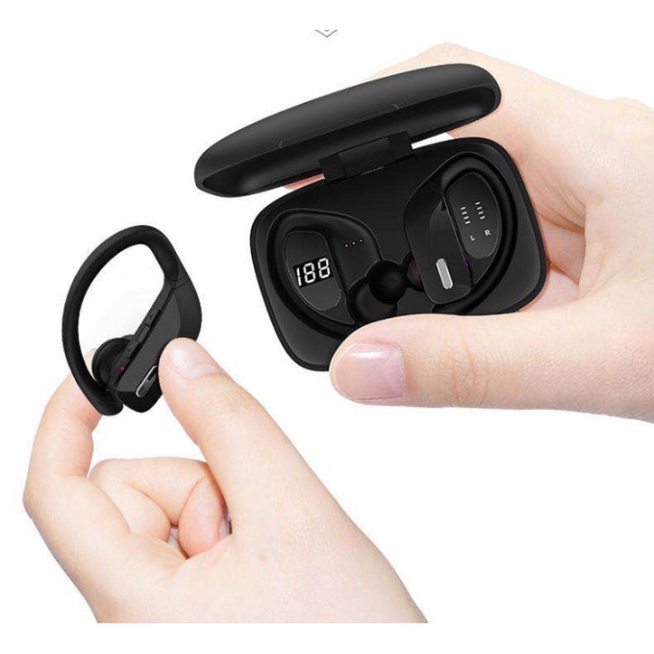 SŁUCHAWKI BLUETOOTH 5.3 SPORTOWE PREMIUM POWERBANK TWS