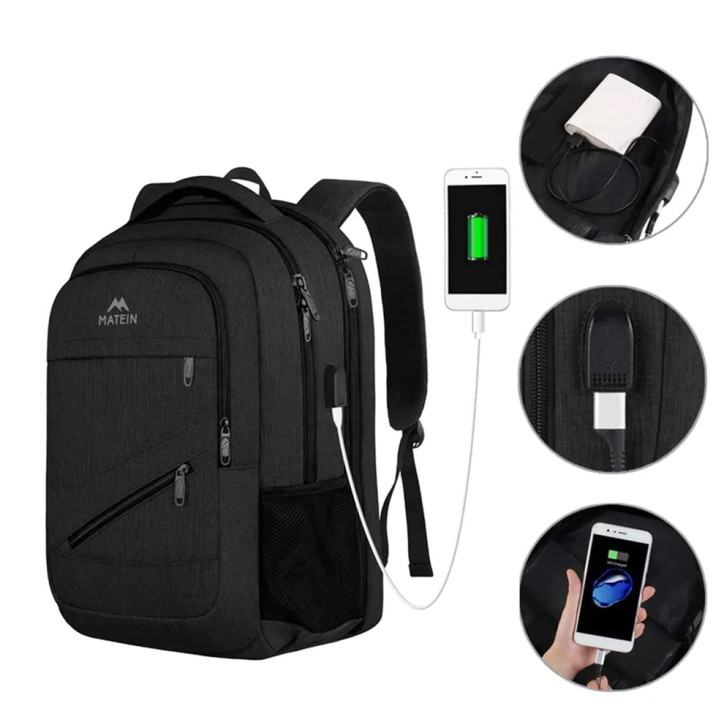 MATEIN Plecak biznesowy podróżny USB na laptopa 15,6” P103503 MATEIN Plecak biznesowy podróżny USB na laptopa 15,6” P103503