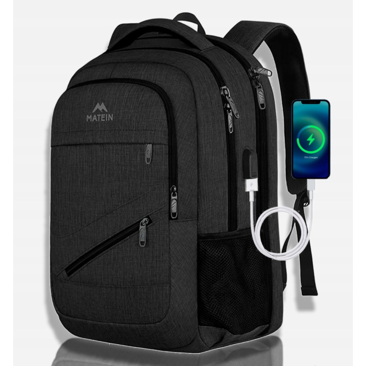 MATEIN Plecak biznesowy podróżny USB na laptopa 15,6” P103503 MATEIN Plecak biznesowy podróżny USB na laptopa 15,6” P103503