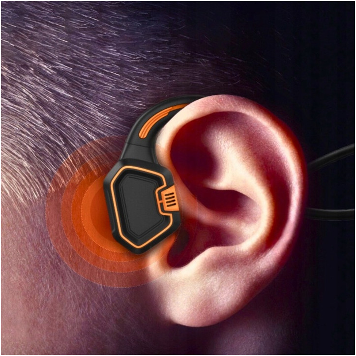 Słuchawki bezprzewodowe kostne wodoodporne pamięć 16GB OPEN EAR do pływania