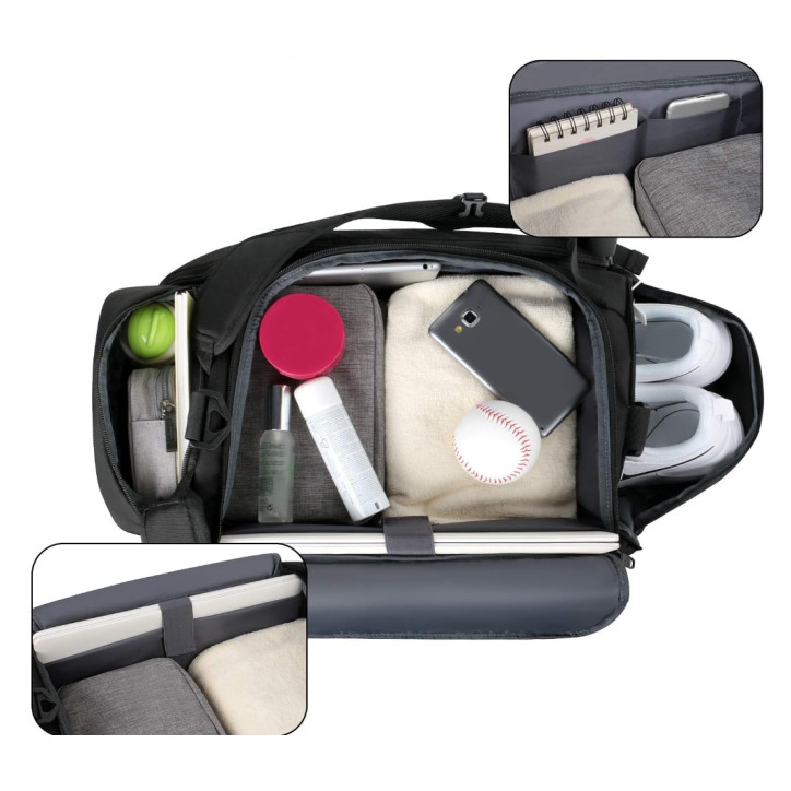 Matein T121900 czarny / Torba na siłownię