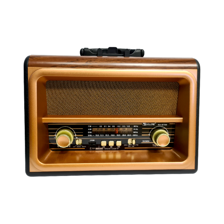 Radio Vintage FM akumulatorowe z Bluetooth USB Radio Vintage FM akumulatorowe z Bluetooth USB