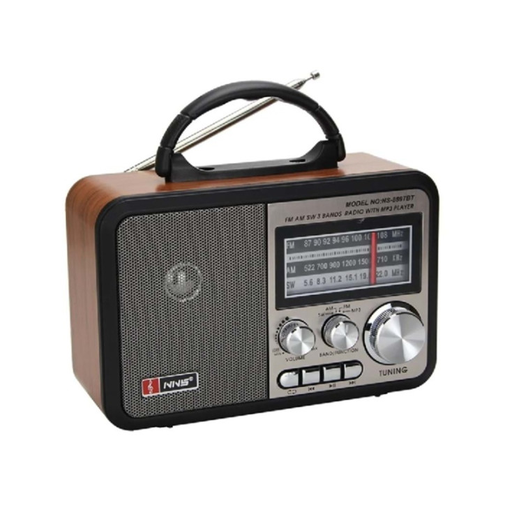 Radio Aurora RetroAudio NS-8897BT FM Sieciowo-bateryjne Radio Aurora RetroAudio NS-8897BT FM Sieciowo-bateryjne