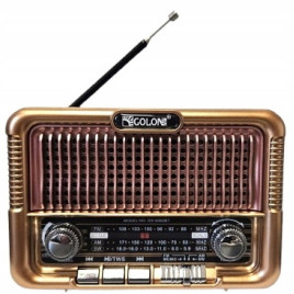 Radio Vintage FM akumulatorowe z Bluetooth i USB