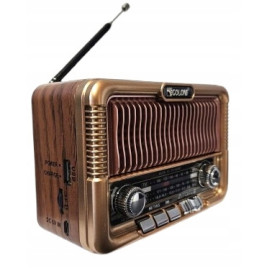 Radio Vintage FM akumulatorowe z Bluetooth i USB