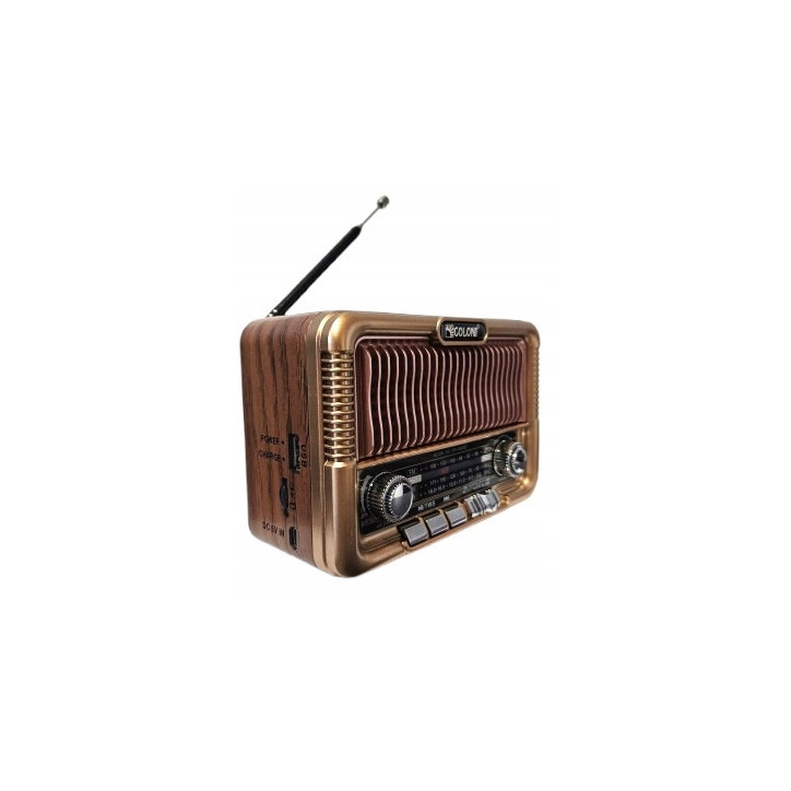 Radio Vintage FM akumulatorowe z Bluetooth i USB Radio Vintage FM akumulatorowe z Bluetooth i USB