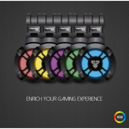 Słuchawki gamingowe dla graczy mikrofon LED RGB PC HG11