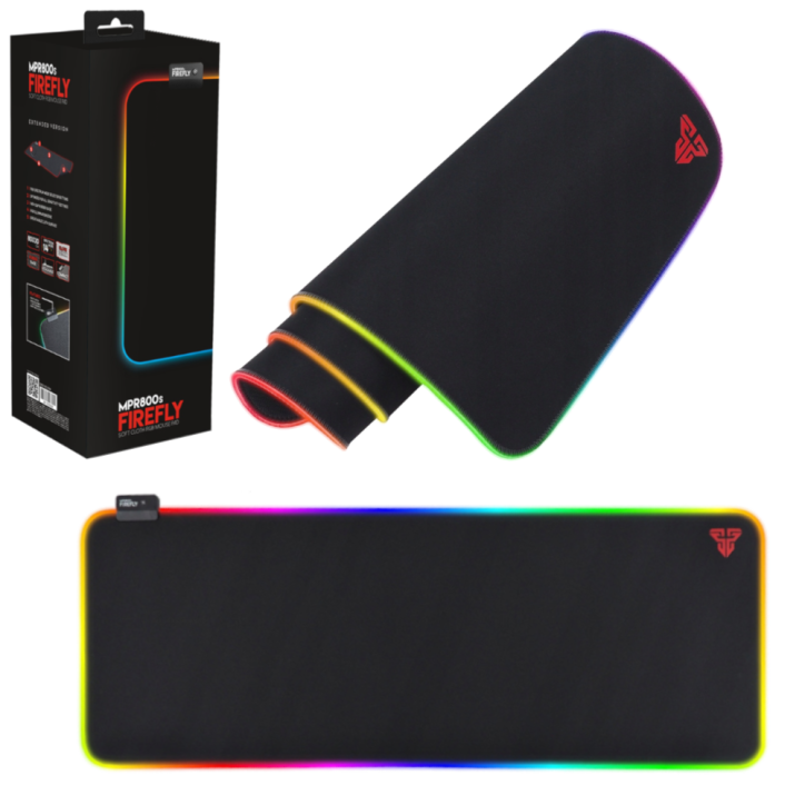 FANTECH Gamingowa podświetlana podkładka RGB MPR800s FIREFLY RGB czarna FANTECH Gamingowa podświetlana podkładka RGB MPR800s FIREFLY RGB czarna
